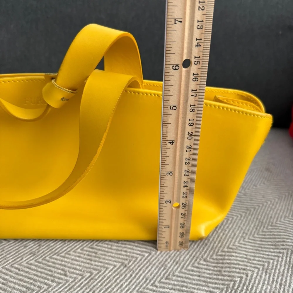 Furla Mini Tote Bag in Bright Yellow - Picture 12 of 13